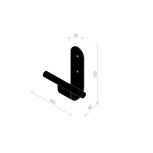 gancho duplo imperfeito 3 branco